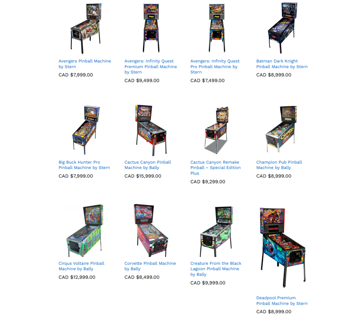 Corvette Pinball Machine by Bally